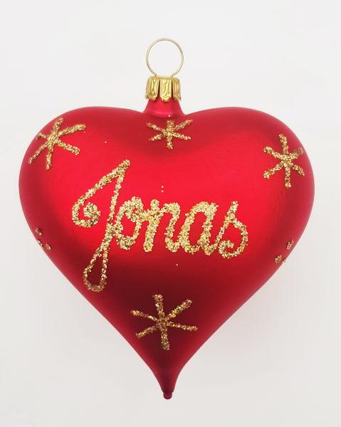 Herz mittel mit individueller Beschriftung